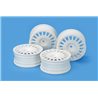 Medium-Narrow Rally Dish Wheels (24mm, +0, White)