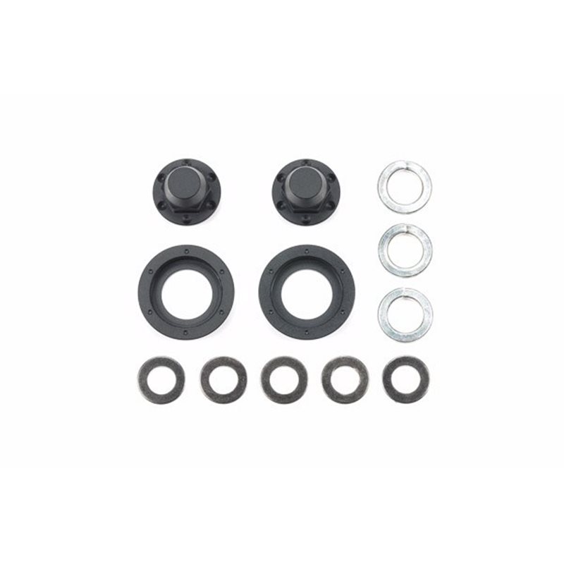 Hub Nuts for Single Wheels (Black/2pcs.)