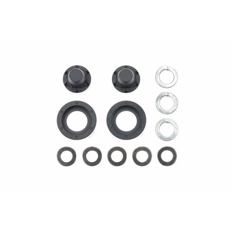 Hub Nuts for Single Wheels (Black/2pcs.)