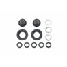Hub Nuts for Single Wheels (Black/2pcs.)