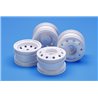 On Road Racing Truck Wheels (F&R/2pcs. each) (Whit