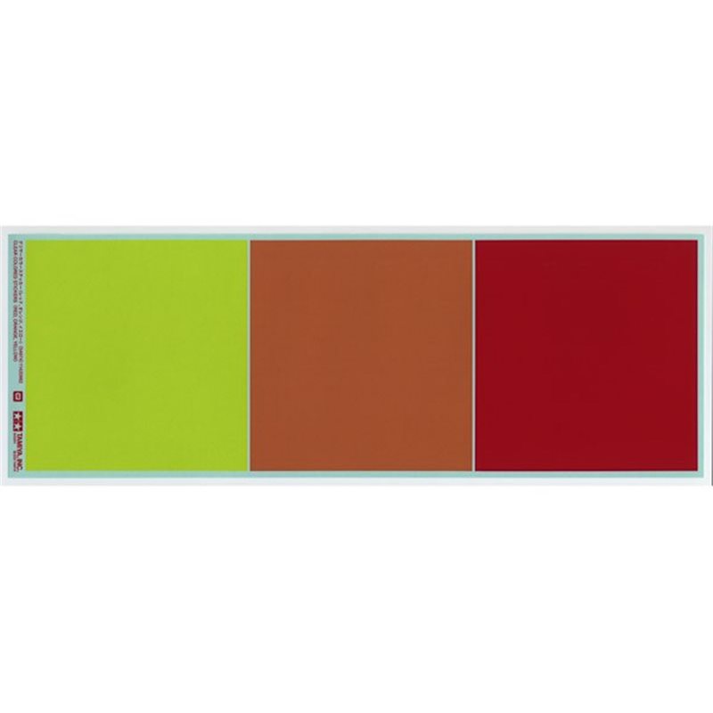 Clear Colored Stickers (Red, Orange, Yellow)