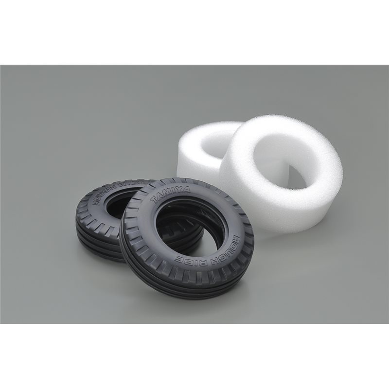 Ribbed 'Rough Ride' Tires (w/Inner Sponge, 2pcs.)