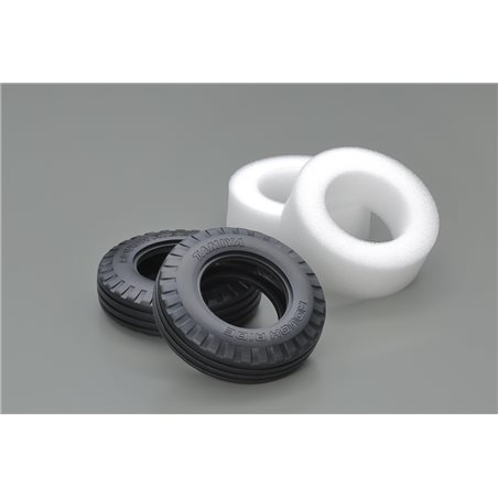 Ribbed 'Rough Ride' Tires (w/Inner Sponge, 2pcs.)