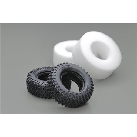 Block Pin 'Rough Ride' Tires (w/Inner Sponge 2pcs)