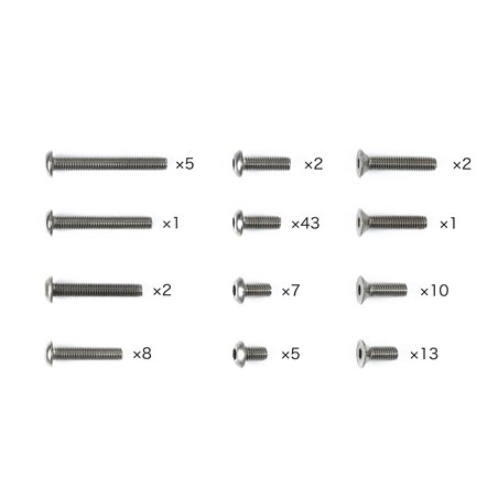 XM-01 Titanium Screw Set