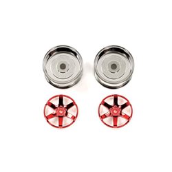 2pc 6spk Red Whl 26mm Off+4