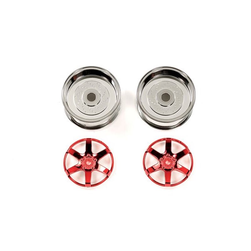2pc 6spk Red Whl 26mm Off+4