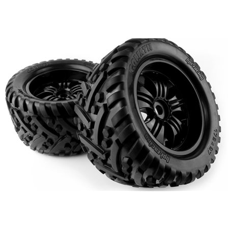 Mounted Goliath Tire on 3251 Tremor Black Wheel