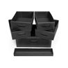 DRAWER SET FOR 160566/107244 (6 PCS BLACK)