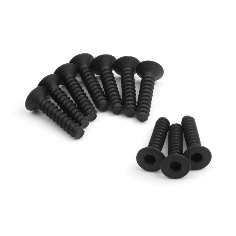 TP. FLAT HEAD SCREW M3x14mm (HEX SOCKET/10pcs)