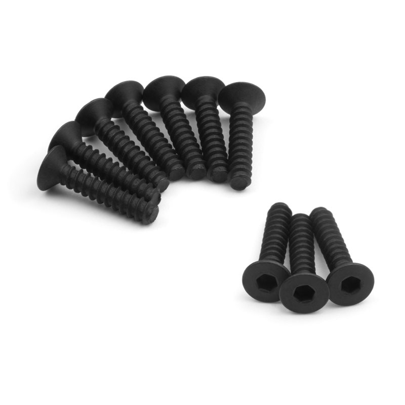 TP. FLAT HEAD SCREW M3x15mm (HEX SOCKET/10pcs)