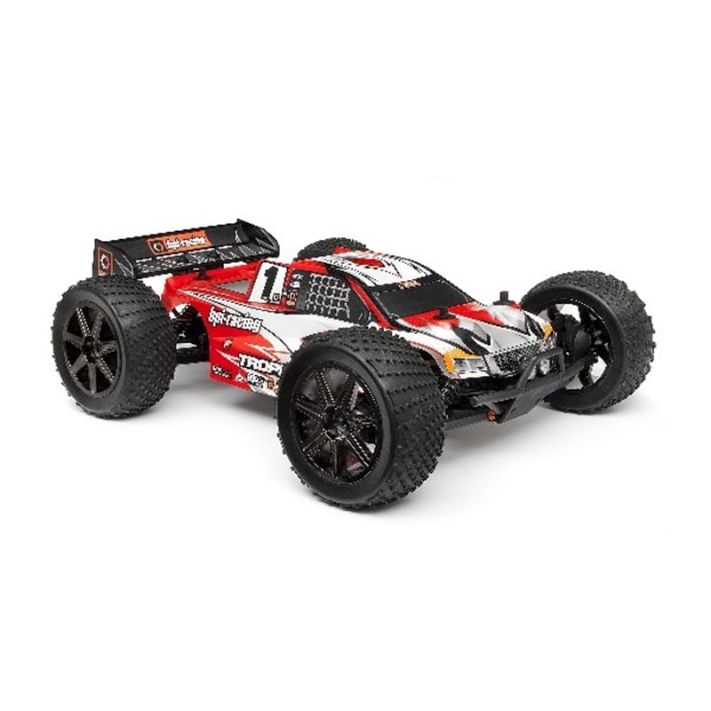 Clear Trophy Truggy Flux Body W/Window Mask &Decal