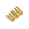 Male Gold Connectors (6.0Mm Dia) (3 Pcs)