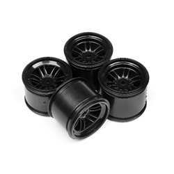 Ft01 Wheel Set (Black/Front 2Pcs/Rear 2Pcs)
