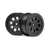 St-8 Wheel Black (0Mm Offset/2Pcs)