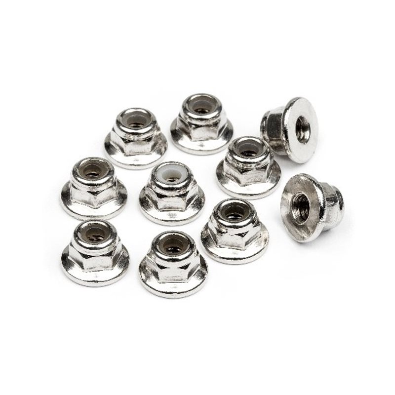 Flanged Lock Nut M3 (10Pcs)
