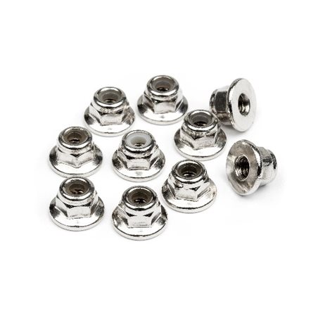 Flanged Lock Nut M3 (10Pcs)