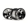 Warlock Wheel Black Chrome (2.2In/2Pcs)