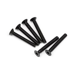 Flat Head Screw M4X30Mm (Hex Socket/6Pcs)