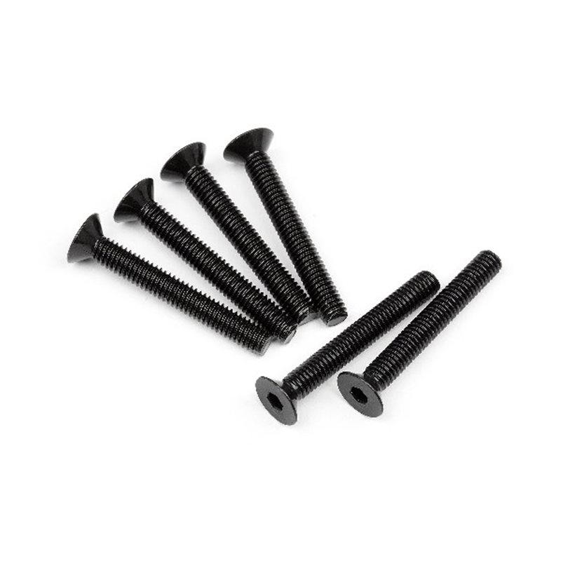 Flat Head Screw M4X30Mm (Hex Socket/6Pcs)