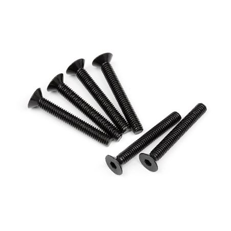 Flat Head Screw M4X30Mm (Hex Socket/6Pcs)
