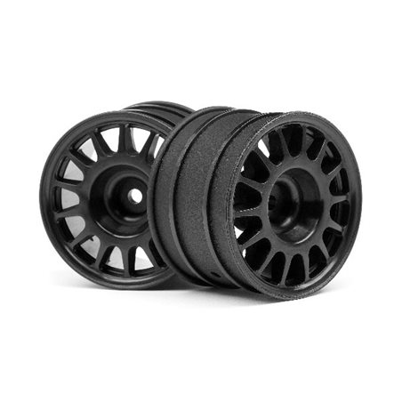 Wr8 Rally Off-Road Wheel Black (48X33Mm/2Pcs)