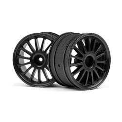 WR8 Tarmac Wheel Black (2.2inch57X35Mm/2Pcs)
