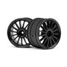 WR8 Tarmac Wheel Black (2.2inch57X35Mm/2Pcs)