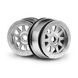 Tr-10 Glue-Lock Wheel Matte Chrome (120X60Mm/2Pcs)