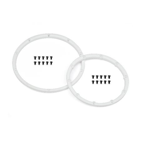 Wheel Bead Lock Rings (White/For 2 Wheels)