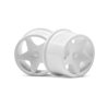Q32 Super Star Wheel Set F/R White/18X10/18X14 X 4