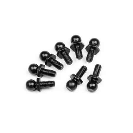 Low Profile Ball Stud 4.8X12Mm (8Pcs)