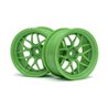 Tech 7 Wheel Green 52X26X+6Mm Offset (2Pcs)