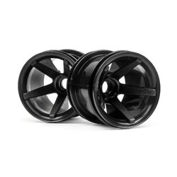 Super Star Mt Wheels Front (Black/2.2In/2Pcs)