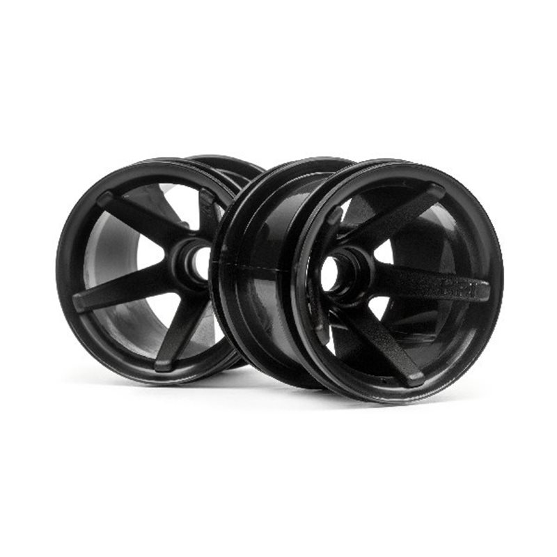 Super Star Mt Wheels Front (Black/2.2In/2Pcs)