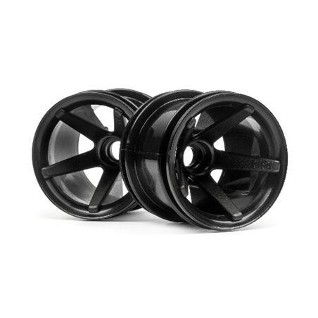 Super Star Mt Wheels Front (Black/2.2In/2Pcs)