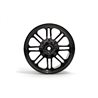 8 Spoke Wheel Black Chrome (83X56Mm/2Pcs)