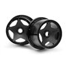 Super Star Wheel Black Rear (120 X 75Mm/2Pcs)