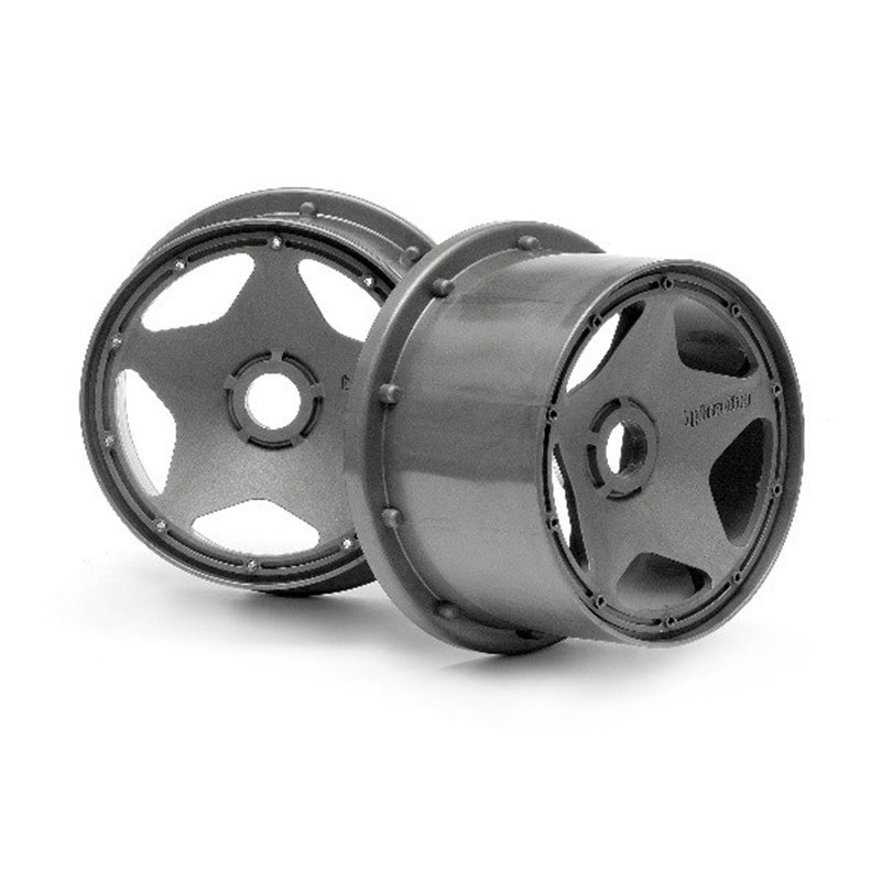Super Star Wheel Gunmetal Rear (120X75Mm)