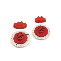 E10 Brake Disc & Caliper Set (Red)