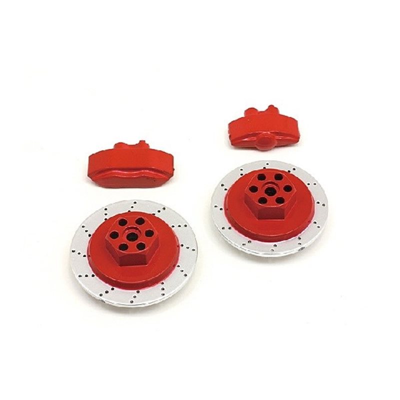 E10 Brake Disc & Caliper Set (Red)