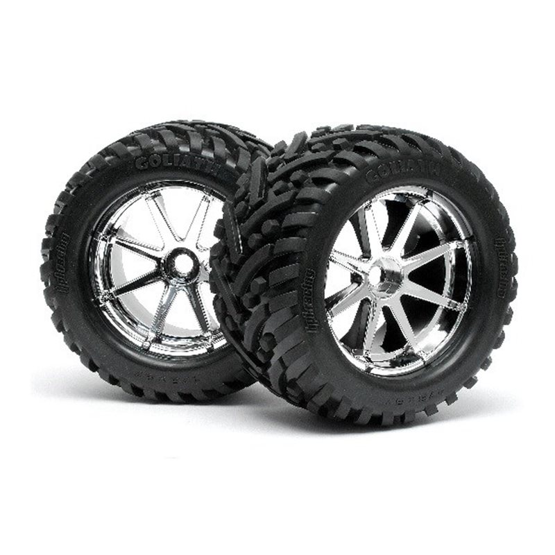 Mounted Goliath Tire 178X97Mm On Blast Wheel Crm