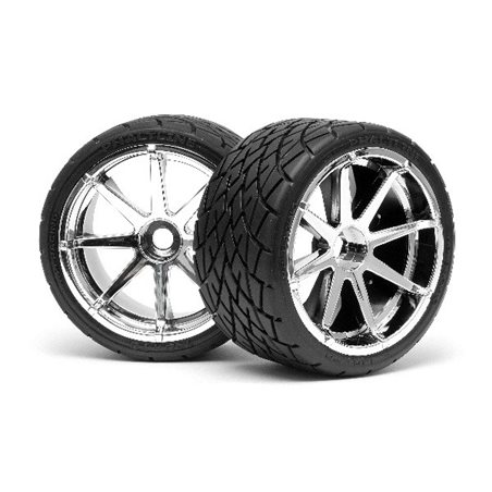 Mounted Phaltline Tire 140X70Mm On Blast Wheel Crm