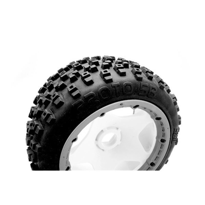 Proto Tire (White/Baja 5B/Rear/2Pcs)