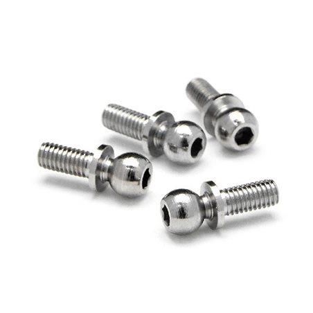 Ball 4.7X6.5mm (4-40/Hex Socket/Silver/4pcs)
