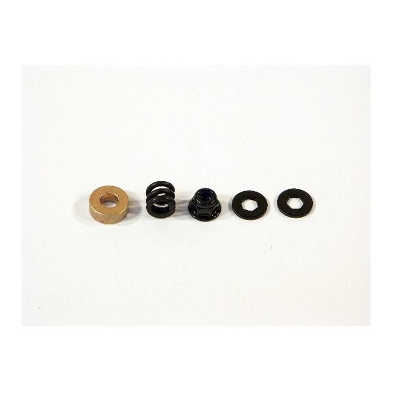 Spring 4.9X8X7Mm W. Wshr 4.3X10X1.0Mm Hex -Blk Set