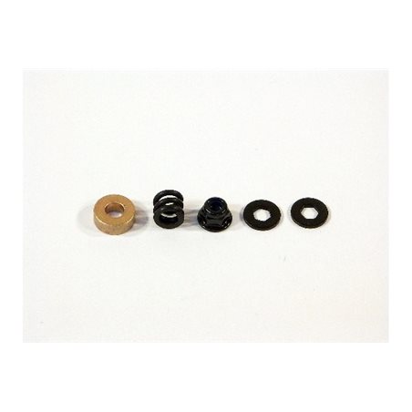 Spring 4.9X8X7Mm W. Wshr 4.3X10X1.0Mm Hex -Blk Set