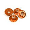 Serrated Flange Nut M4 (Orange/4Pcs)