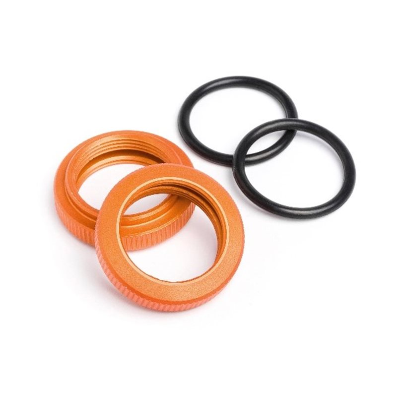 Shock Adjuster Nut 20Mm (Orange/2Pcs)